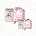 Planner Die Cut - Set of 2 - Travelers Notebook Die Cuts - Die Cut Shapes - Magic Vacation Planner Die Cut