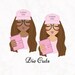 Planner Die Cuts - Planner Babe Die Cuts - Choose Fair Skin or Brown Skin - Traveler's Notebook Accessory