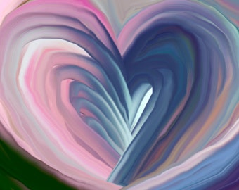 Hydrangea Abstract Molten Heart