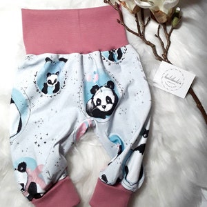 Baby bloomers Panda Panda bear Zoo animals grow-along pants Baby pants Bloomers girl Bloomers boy Gift Baby birth Newborn Bloomers children