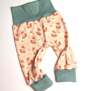 Baby bloomers Rib Jersey Fox Grow-along Pants Play Pants Baby Pants Gift Baby Birth Newborn Boy Girl Bloomers Girl Bloomers Boy
