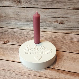 Porte-cartes C'est bien que tu existes Bougie Bougie d'anniversaire Décoration blanche Décoration Raysin Skandi Hygge Cadeau Souvenir Assiette à bougie