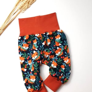 Baby Pumphose Fuchs Winter Weihnachten Mitwachshose Babyhose Tobehose Geschenk Baby Geburt Neugeboren Newborn Pumphose Mädchen Junge Fuchs