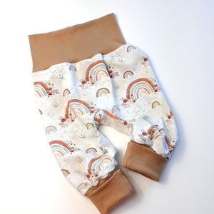 Baby bloomers rainbow boho style flowers bohamian grow-along pants baby pants bloomers girl bloomers boy gift baby birth baby set