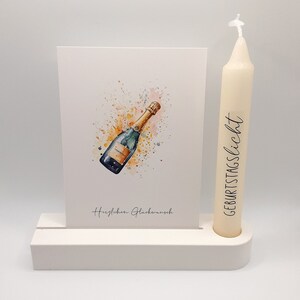 Porta biglietti da visita, portacandele di compleanno, candela, candela di compleanno, decorazione bianca, Raysin Keraflott, Skandi Hygge, regalo, souvenir, decorazione