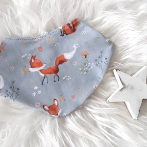 Baby Scarf Triangle Scarf Hipster Scarf Bib Children, Gift Baby Birth Newborn, Scarf Girl Scarf Boy Baby Children Fox