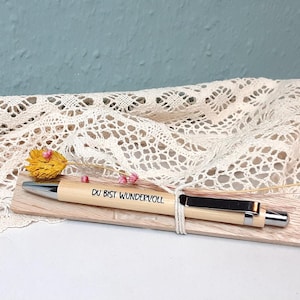 Penna a sfera con scritta a scelta, penna, persona del cuore, piccolo regalo, souvenir per Pasqua, piccolo oggetto, cancelleria, caro collega