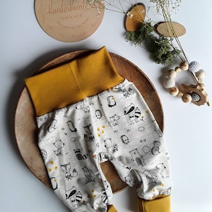 Baby Bloomers Forest Animals Fox Hedgehog Badger Baby Set Baby Gift Birth Bloomers Girl, Bloomers Boy Baby Growing Pants Play Pants Children