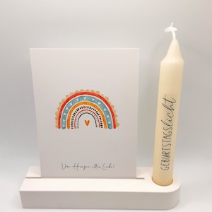 Porta biglietti da visita, portacandele di compleanno, candela, candela di compleanno, decorazione bianca, Raysin Keraflott, Skandi Hygge, regalo, souvenir, decorazione