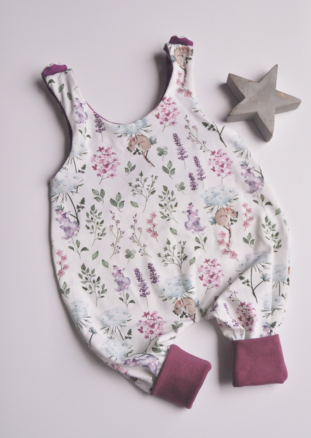 Barboteuse (combinaison) Fille à Motifs Fruits Et Fleurs - Taille 12 Mois - Occasion Très Bon état