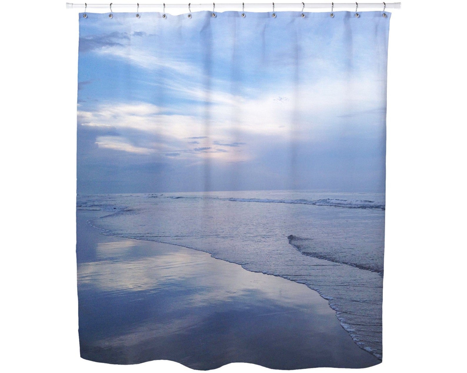 FABRIC SHOWER CURTAINS Bath Home Decor Beach Blue Shower Etsy