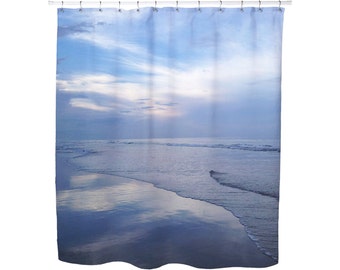 SUNSET at LOW TIDE, Shower Curtain