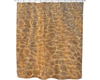 SAND AND WATER, Shower Curtain