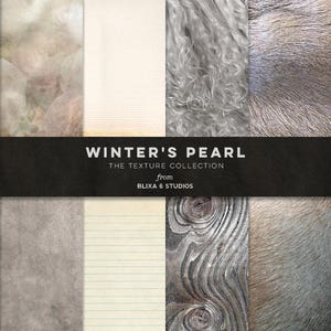 Texturas de fondo digital escandalas de perla de invierno en tonos suaves grises y crema
