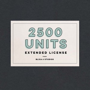 Extended Commercial License for 2500 Units - Small Runs Using Digital Papers and Clip Art Graphics by Blixa 6 Studios