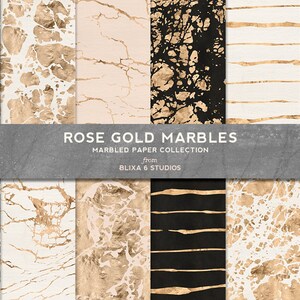 36 Golden Marble Foil & Paper Textured Digital Backgrounds - Etsy