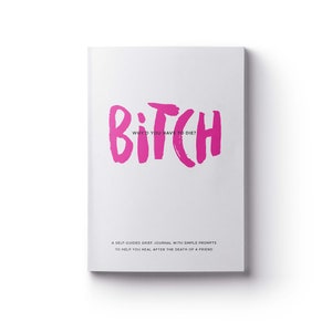 Perra, ¿por qué tuviste que morir? Diario de duelo con indicaciones guiadas / Cuaderno de tapa blanda para la pérdida de novia, mamá, tía / Regalo de duelo