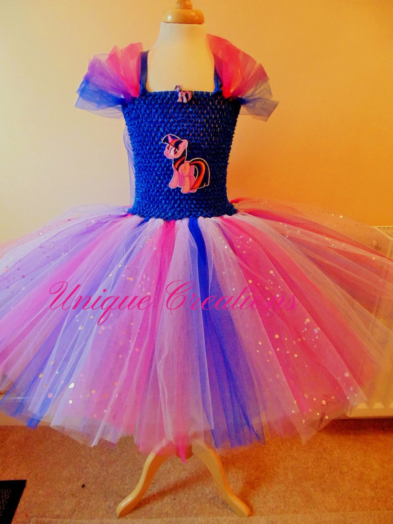 Twilight sparkle inspired tutu dress age 0,1,2,3,4,5,6,7,8,9,10 image 6