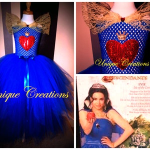 Evie from Descendants inspiriert Krönung Tutu Kleid