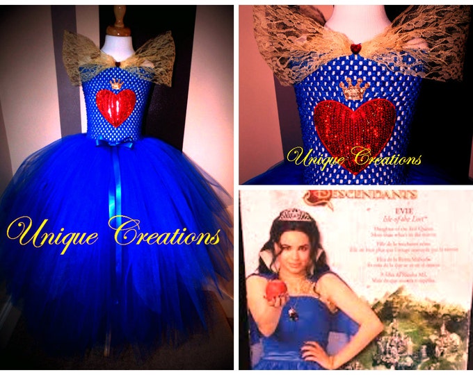 Evie from Descendants inspired coronation tutu dress