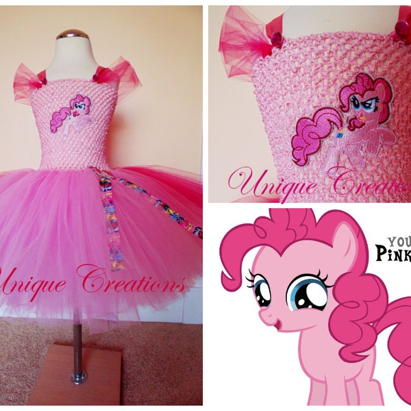 Pinkie Pie inspired tutu dress