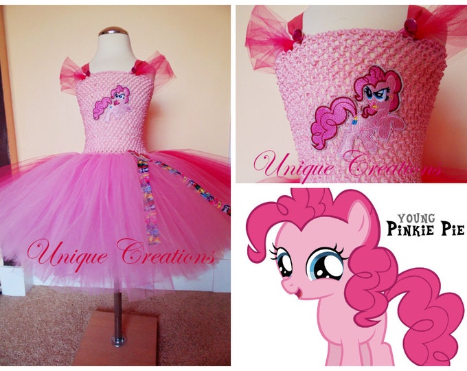 Pinkie Pie inspired tutu dress