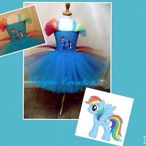 Rainbow Dash My little Pony inspiriert Tutu Kleid