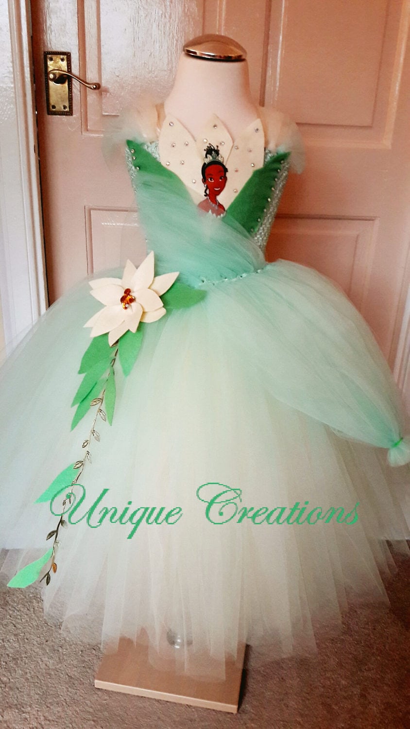 Princess Tiana Dress Princess and the Frog Costume Princess Tiana Tutu  Dress 