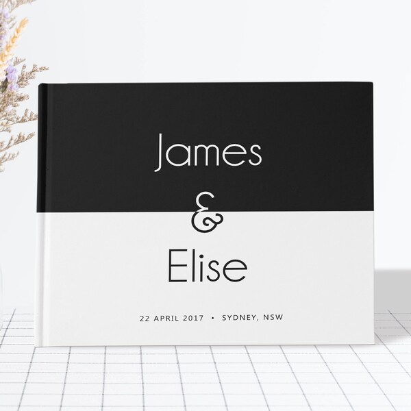 Wedding Guest Book With Lines Pages Etsy