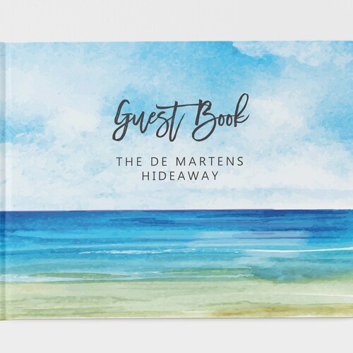 Personalized Vacation Home Guest Book Beach House Guest Book Etsy