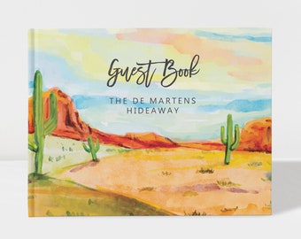 Desert Guestbook, Cactus Guest Book, Visitors Book, New Homeowner Gift, Vacation Home Guest Book, New Home Gift, SKU: BnB007