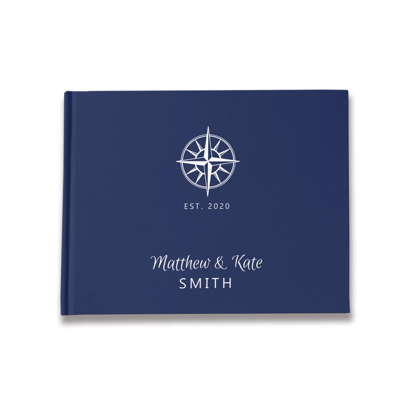 Nautical Wedding Guest Book Navy Wedding Guest Book Navy Etsy