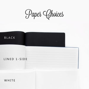 Wedding Guest Book Wedding Date Dusty Blue and White 50 Sheets of Paper Color Choices Available Design: PBL139 image 6