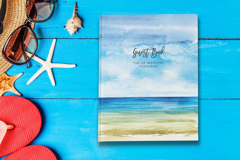 Vacation Home Guest Book Visitors Book New Home Gift Beach House Guest Book New Homeowner Gift