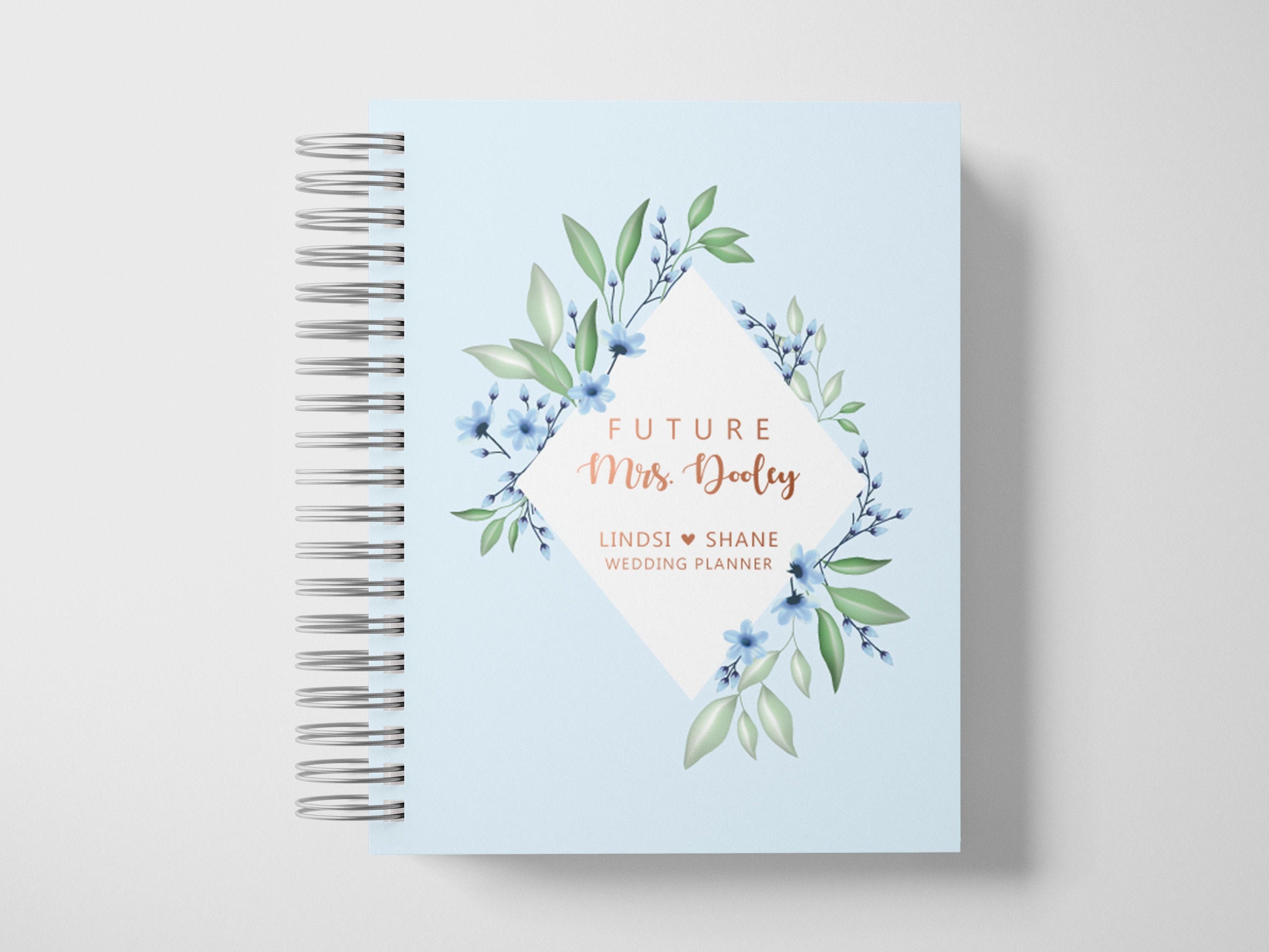 Personalized Wedding Planning Book, Real Foil Wedding Planner