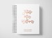 Wedding Planner Book Personalized | Engagement Gifts | White and Rose Gold | Color Choices Available | 6 x 9 inches | Design: P003 
