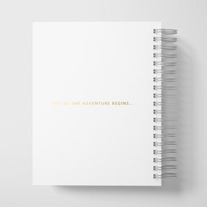 Wedding Planner Book Personalized Future Mrs Planner White and Gold Color Choices Available 6 x 9 inches Design: P002 image 2