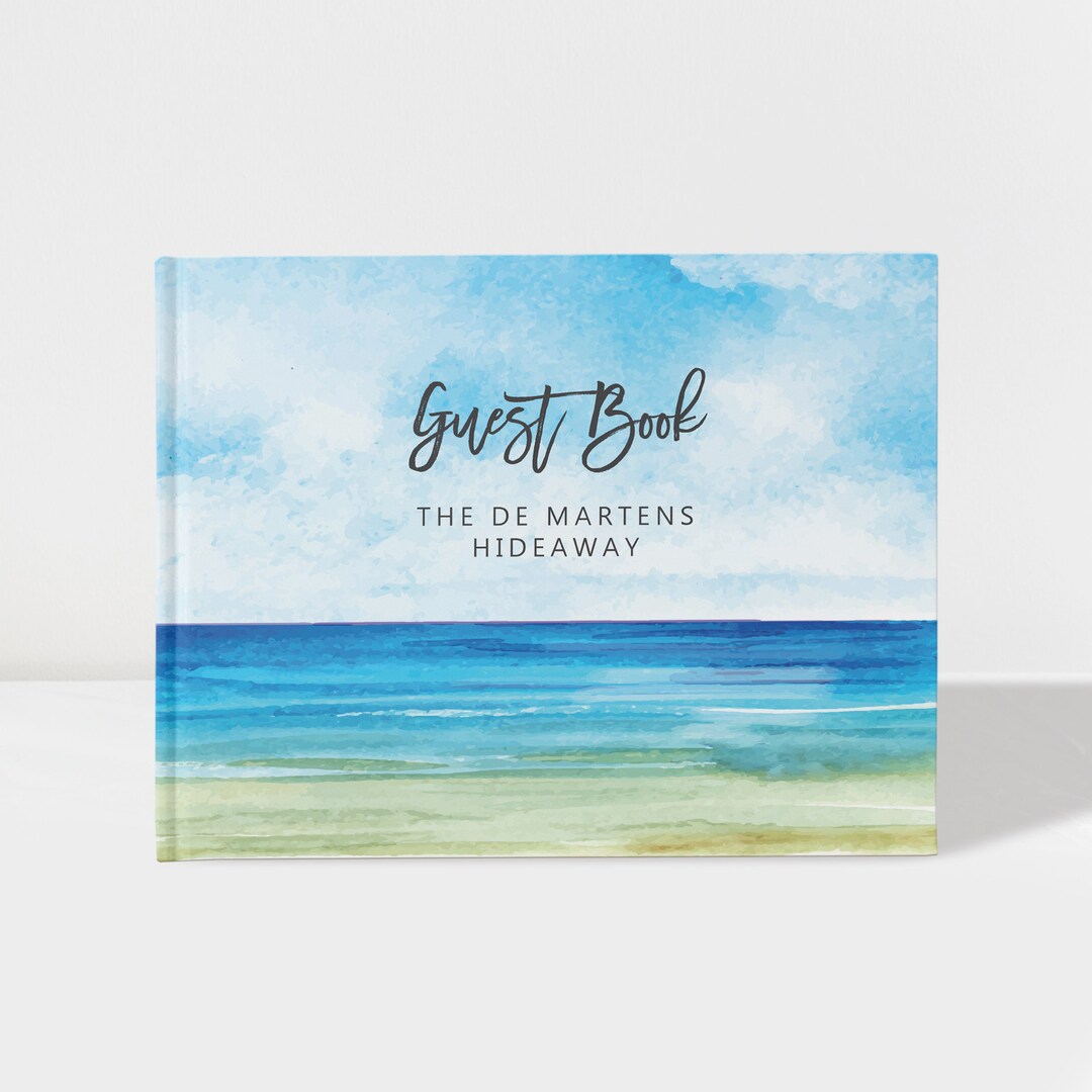 Beach House Guest Book, Visitors Book, New Homeowner Gift, Vacation