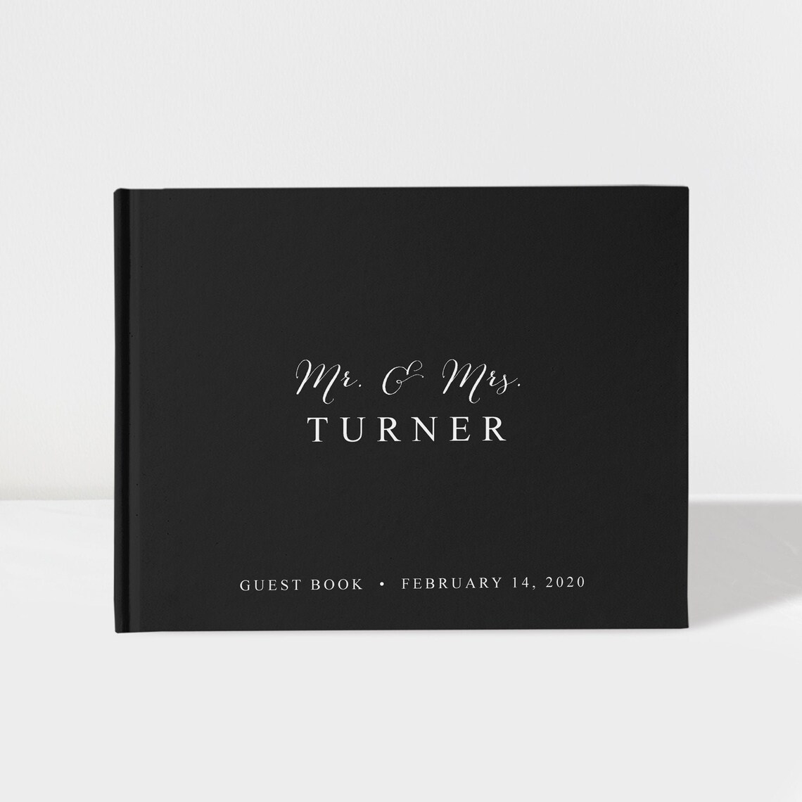 Black and White Wedding Guest Book Black Wedding Guest Book Etsy