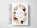 Wedding Planner Book Personalized | Engagement Gifts | Maroon and Rose Gold | Color Choices Available | 6 x 9 inches | Design: P011 