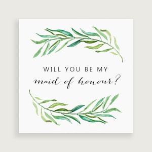 Bridal Party Cards Matron of Honor Proposal Matron of Honor Card Will You Be My Matron of Honour Card SKU: WYB002