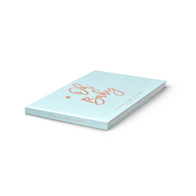 Baby Boy Guest Book Oh Baby Book Baby Shower Guest Book Boy Blue