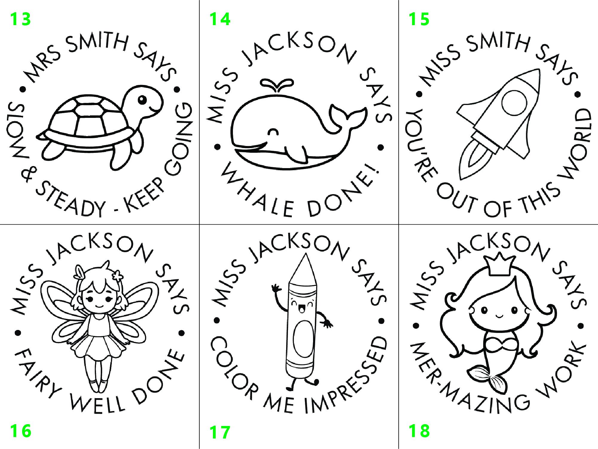 Student Praise Sticker Set of 100 Personalized Teacher Reward Stickers, Classroom Feedback ...