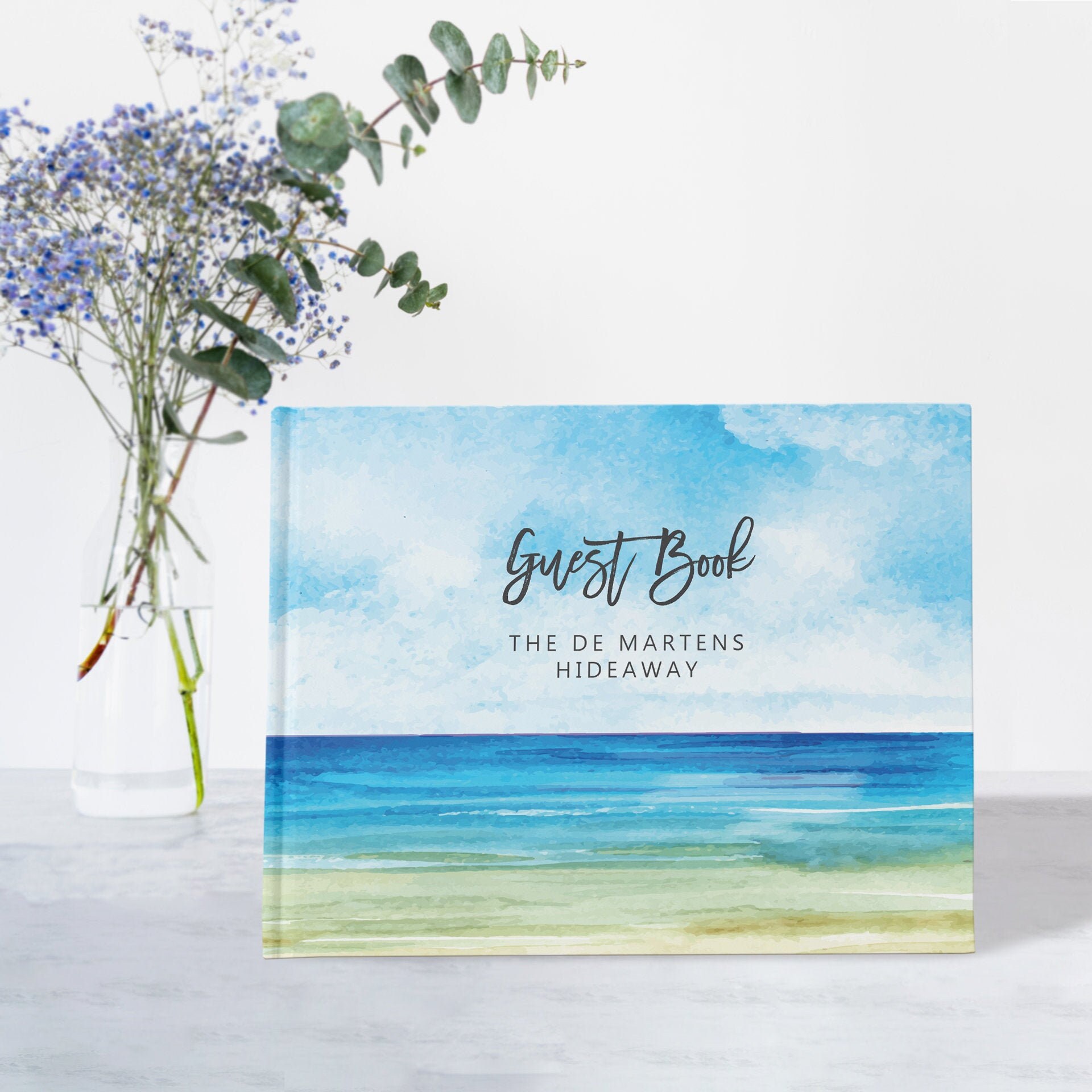 Beach House Guest Book Visitors Book New Homeowner Gift Etsy