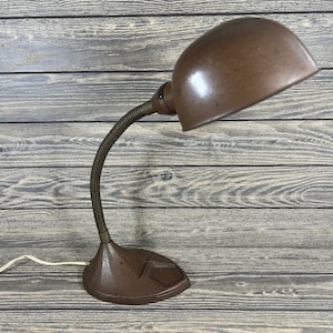 Vintage MCM Gooseneck Table Desk Lamp