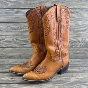 Vintage ACME leren cowboylaarzen 5 1/2 C