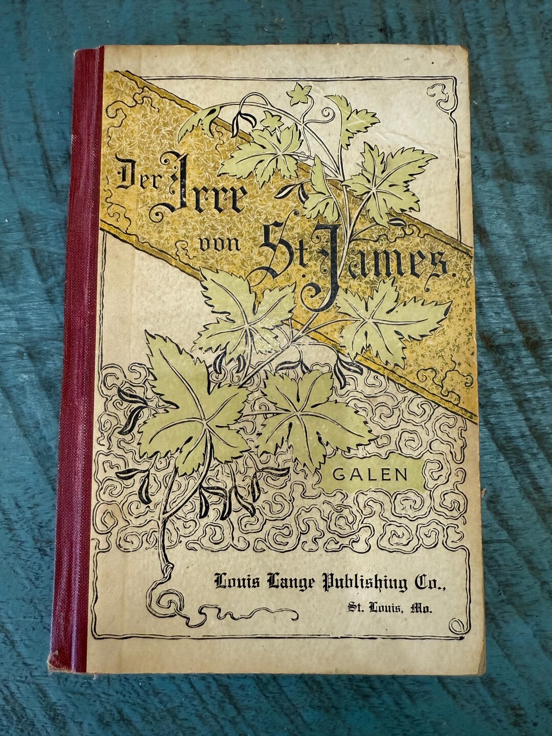 1922 Der Irre Von St. James Book: Phillippe Galen, Louis Lange ...