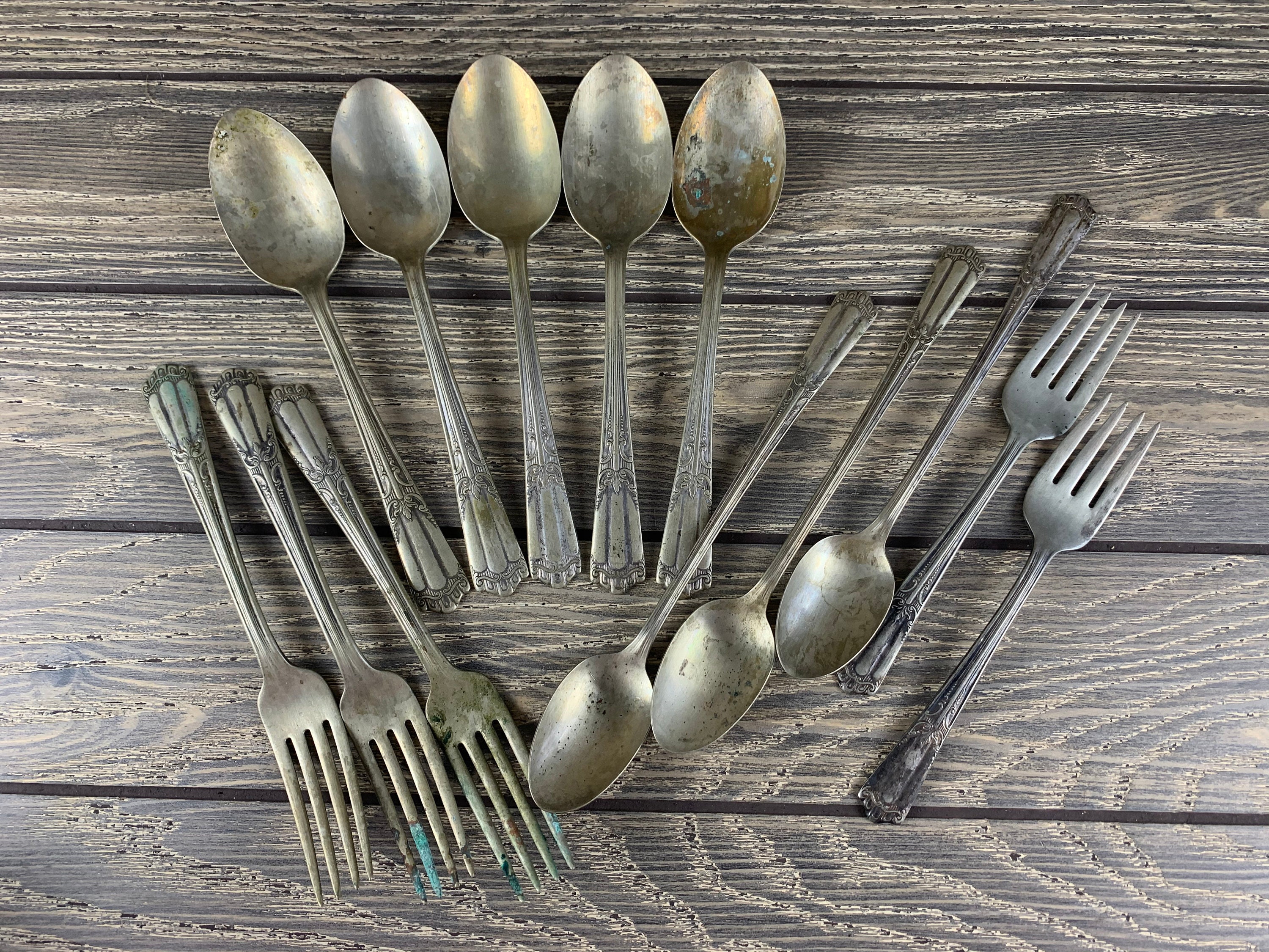 Lenox Wallace Silver Plate Flatware 13pc Soup Tea Spoons Etsy