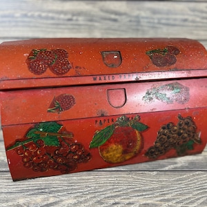 Distribuidor de montagem na parede de papel de cera de toalha de papel de metal retrô