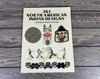 Libro de tapa blanda con 261 diseños de los indios norteamericanos, de Madeleine Orban-Szontagh